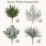 Snowy Winter Greenery Box-GB102 TCT Crafts Designs & Decor