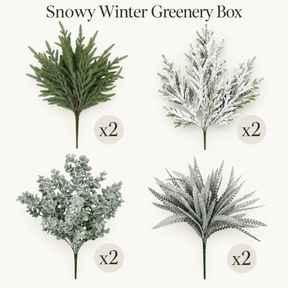 Snowy Winter Greenery Box-GB102 TCT Crafts Designs & Decor