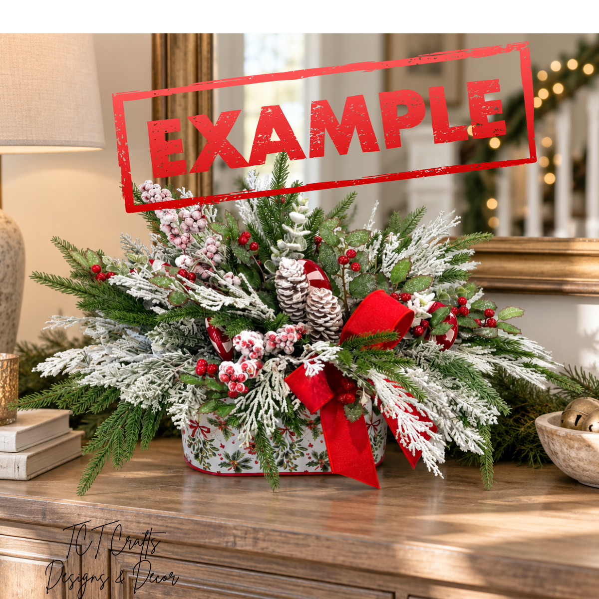 Peppermint Holiday Arrangement DIY Kit-CHKIT100 TCT Crafts Designs & Decor