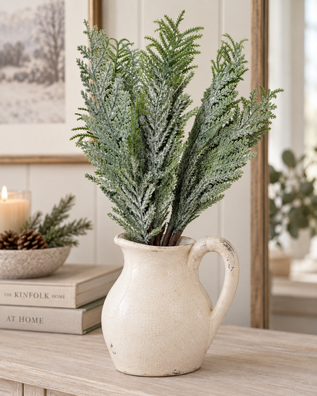 Lightly Snowy Fern Pine Stem Bundle 18" x3-511575 Impressive Enterprises