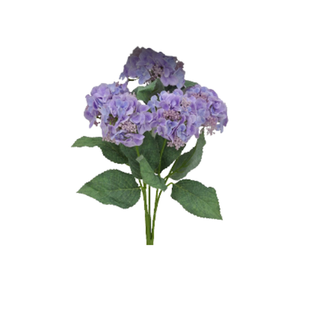 Soft Touch Hydrangea Bush Floral Stems-Choice of Color Golden Bell
