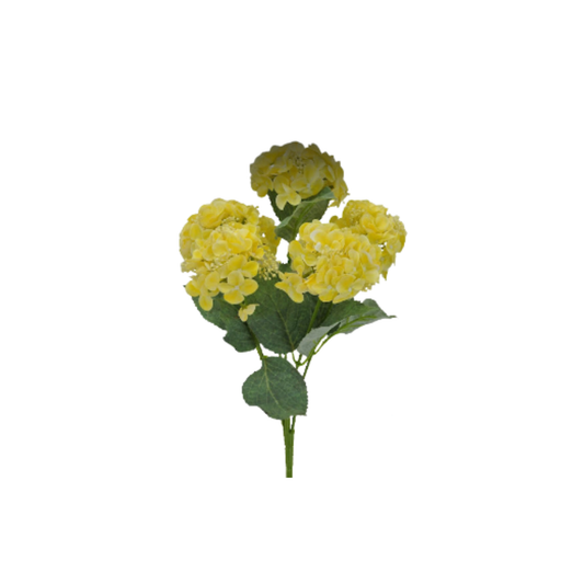 Soft Touch Hydrangea Bush Floral Stems-Choice of Color Golden Bell