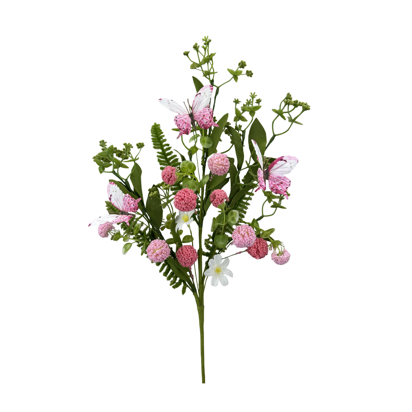 24" Artificial Pink Butterfly Allium Spray | Spring Floral Filler Stem-63949PK Liberty Floral