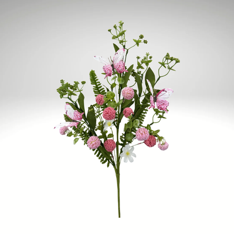 24" Artificial Pink Butterfly Allium Spray | Spring Floral Filler Stem-63949PK Liberty Floral