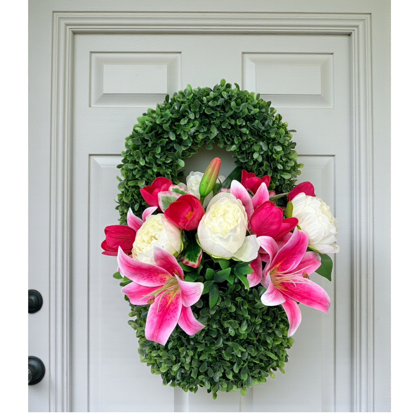 Spring Easter Wall Pocket | Pink Lily Floral Door Decor TCT Crafts