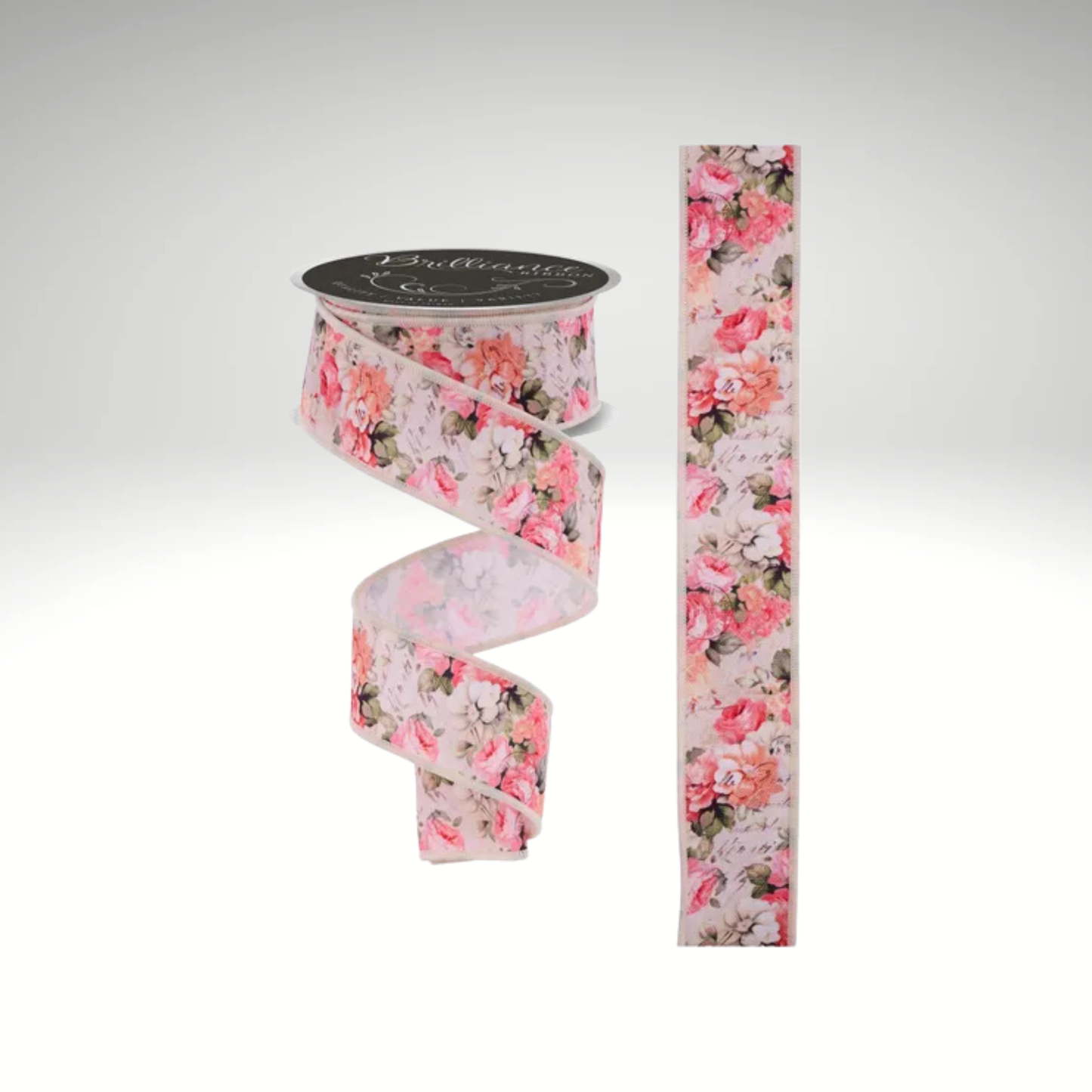 Vintage Floral Garland Wired Ribbon 1.5"x10yd-LS11884M Craig Bachman