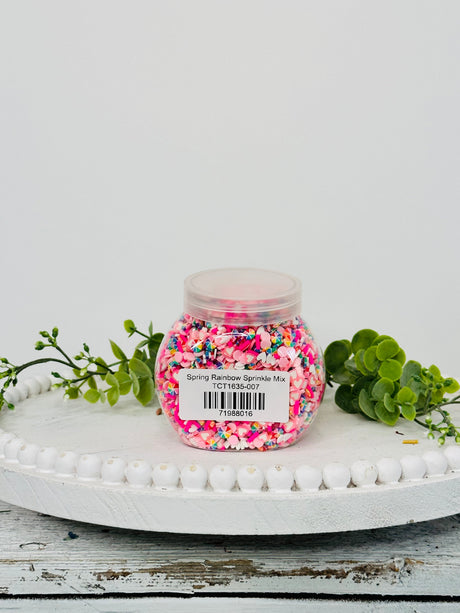 150g Spring Pastel & Rainbow Polymer Clay Sprinkle Mix - Perfect for Fake Bakes, Clay Art, Slime - Bright, Cheerful, and Festive TCTCrafts