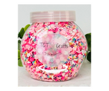 150g Spring Pastel & Rainbow Polymer Clay Sprinkle Mix - Perfect for Fake Bakes, Clay Art, Slime - Bright, Cheerful, and Festive TCTCrafts