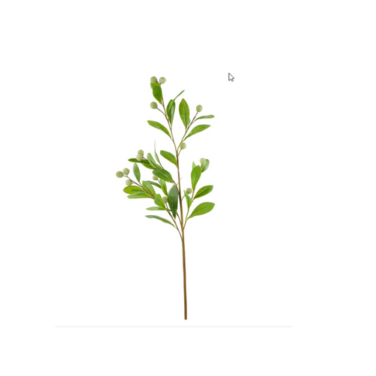 32" Artificial Spring Berry Spray | Faux Greenery Stem for Floral Arrangements & Home Decor (FG659809)