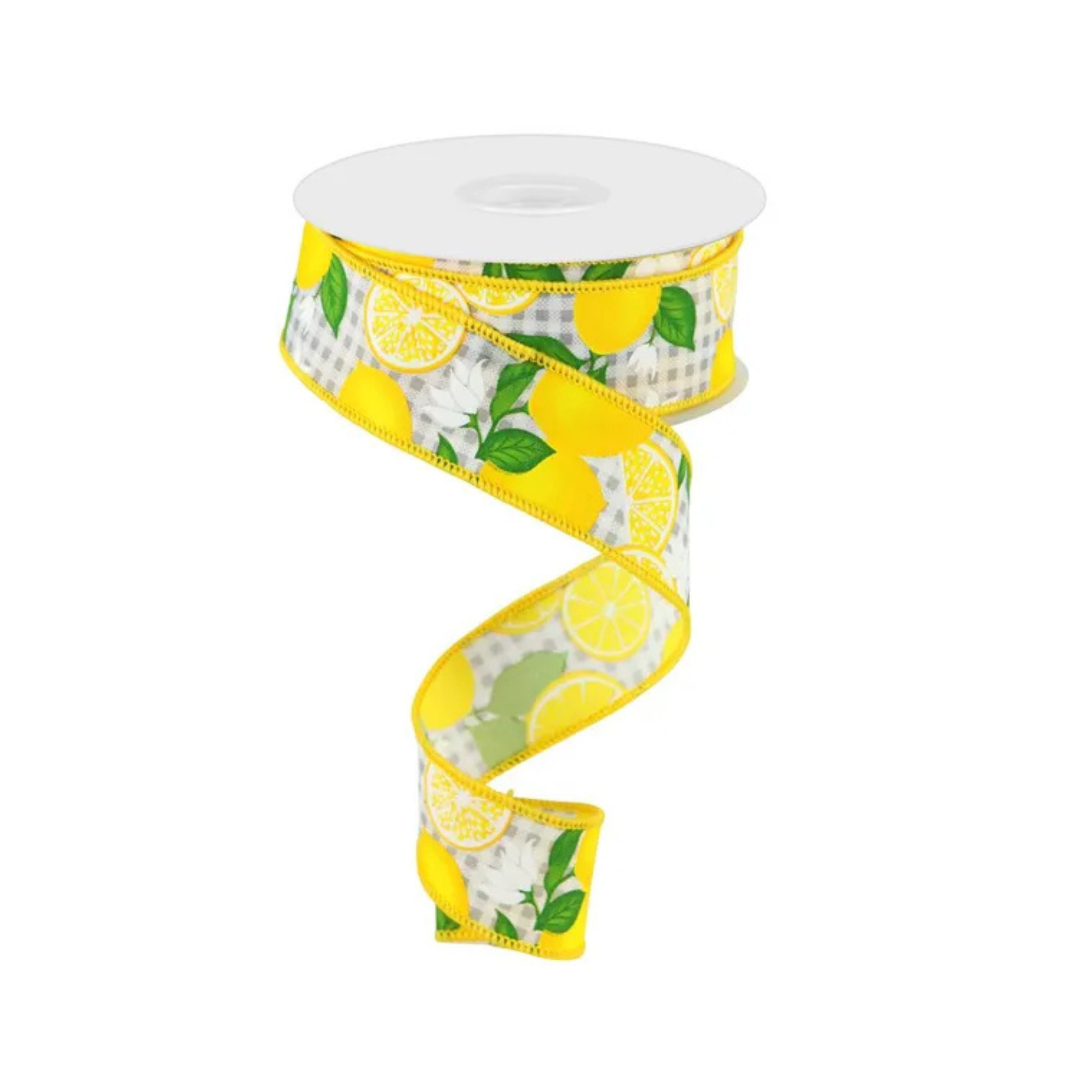 Lemon Wired Ribbon 1.5in x 10yd | Summer Craft Ribbon-RGC1662E8 Craig Bachman
