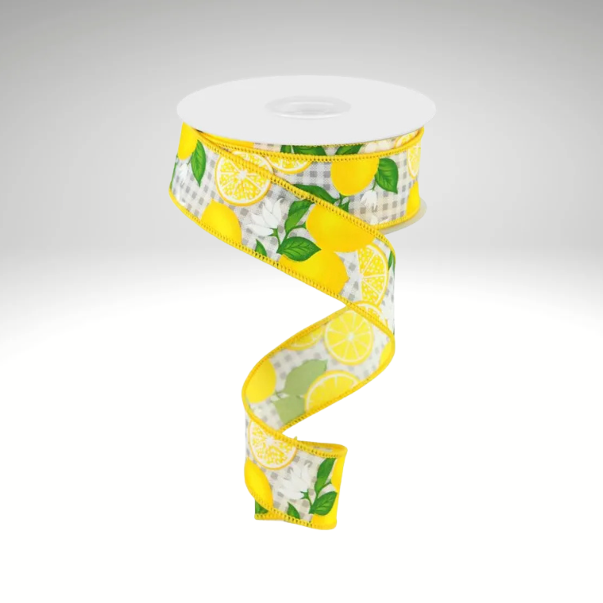 Lemon Wired Ribbon 1.5in x 10yd | Summer Craft Ribbon-RGC1662E8 Craig Bachman
