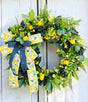 Summer Lemon and Blueberry Wreath – 26" Front Door Decor TCT Crafts