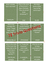 Festive Fun Printable Christmas Trivia Game for the Whole Family -  Instant Download