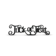 Black Resin Trick or Treat Tabletop Sign — 13.25 Inch Freestanding Halloween Cutout-41499A K & K Interiors