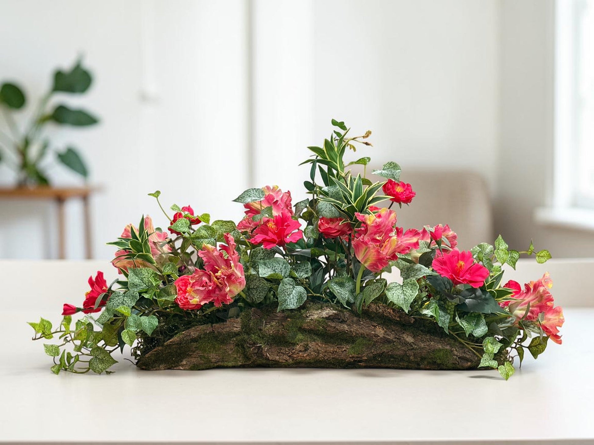 Tropical Hibiscus Floral Arrangement Summer Decor TCT Crafts