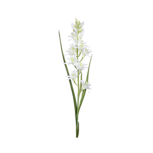 30" Artificial Cream Tuberose Spray | Realistic Faux Floral Stem for Arrangements