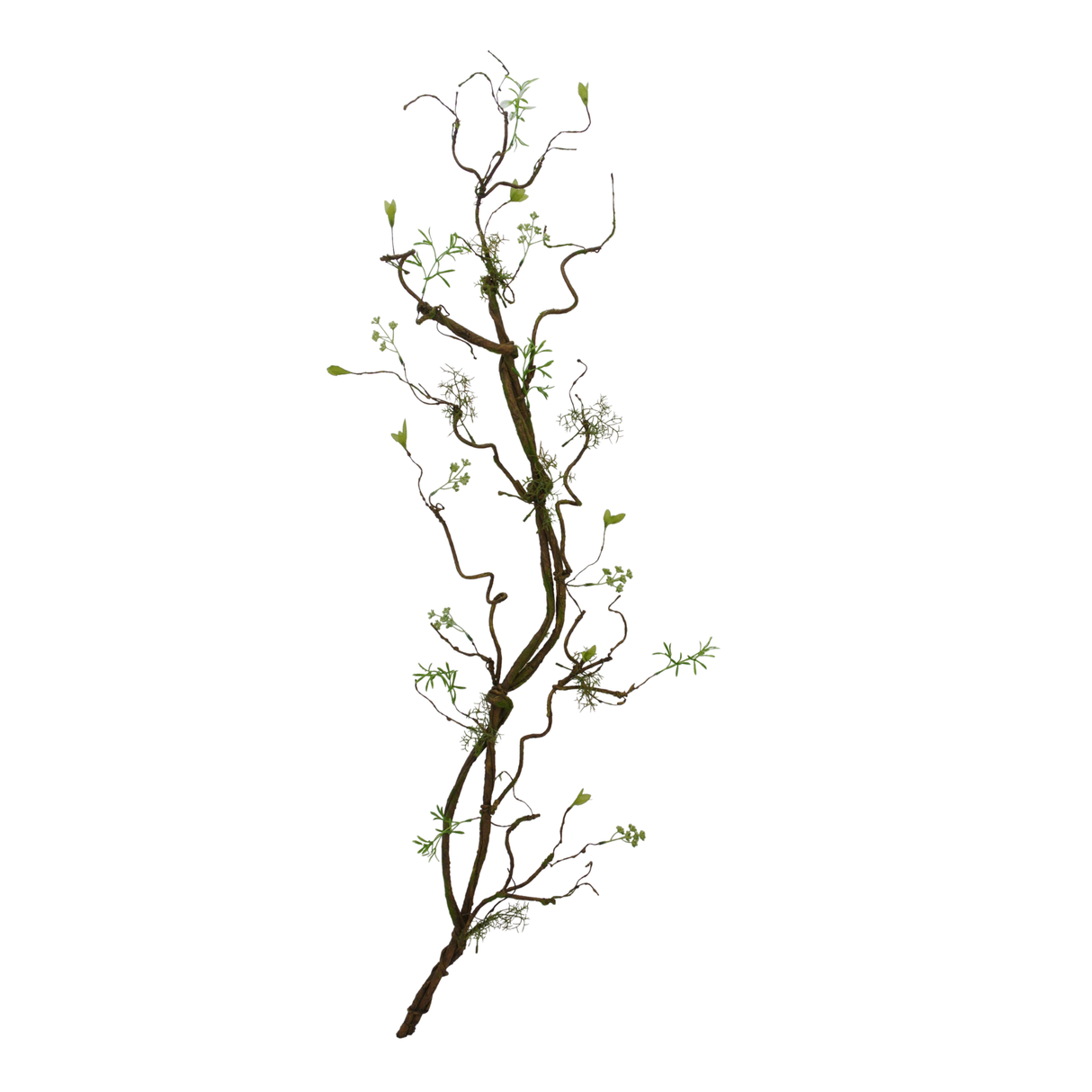 52 Inch Twig Branch Stem with Moss for Tall Vase and Rustic Decor-83981 Golden Bell