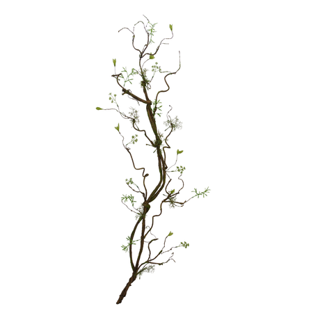 52 Inch Twig Branch Stem with Moss for Tall Vase and Rustic Decor-83981 Golden Bell