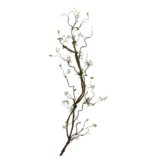 52 Inch Twig Branch Stem with Moss for Tall Vase and Rustic Decor-83981 Golden Bell