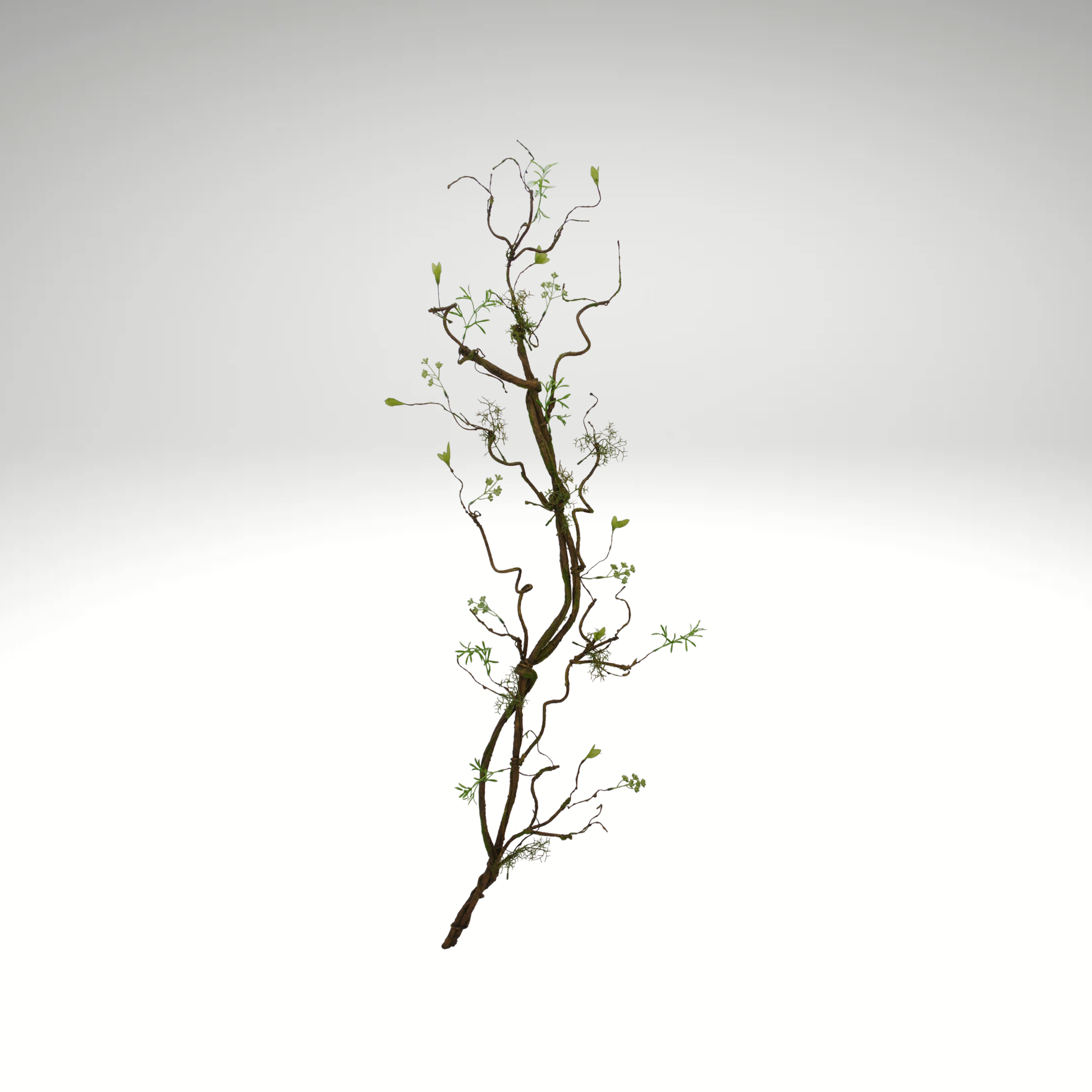 52 Inch Twig Branch Stem with Moss for Tall Vase and Rustic Decor-83981 Golden Bell
