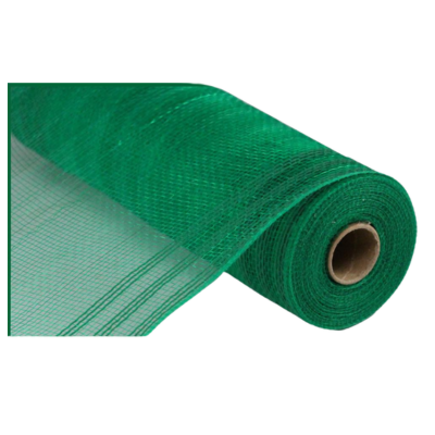 10.25" x 10yd Emerald Green Faux Jute Border Stripe Mesh - 10 Inch Wreath Supplies-RY832406 Craig Bachman