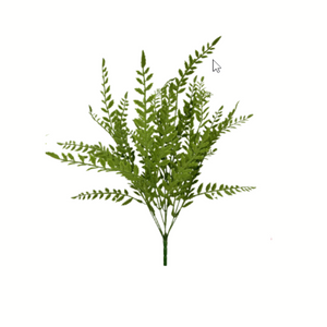 23" Flocked Artificial Fishtail Fern Bush - Realistic Greenery for Home Décor-13626GN