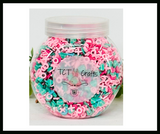 150g Pastel Love Valentine's Polymer Clay Sprinkle Mix - Ideal for Fake Bakes, Clay Art, Slime - Soft, Romantic, and Festive TCTCrafts
