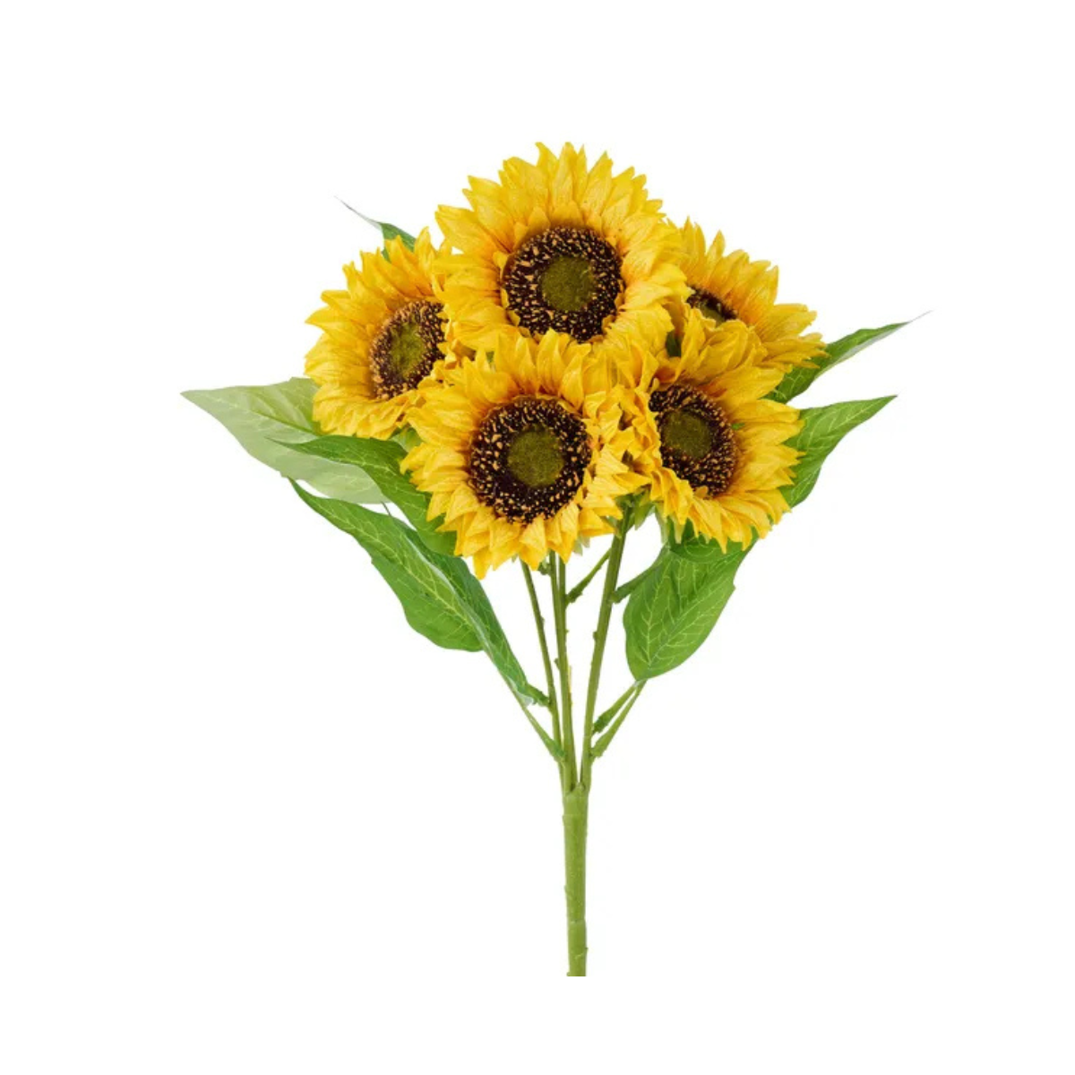 Velvet Sunflower Bush Yellow Artificial Flowers 7 Inch-FN175129 Craig Bachman