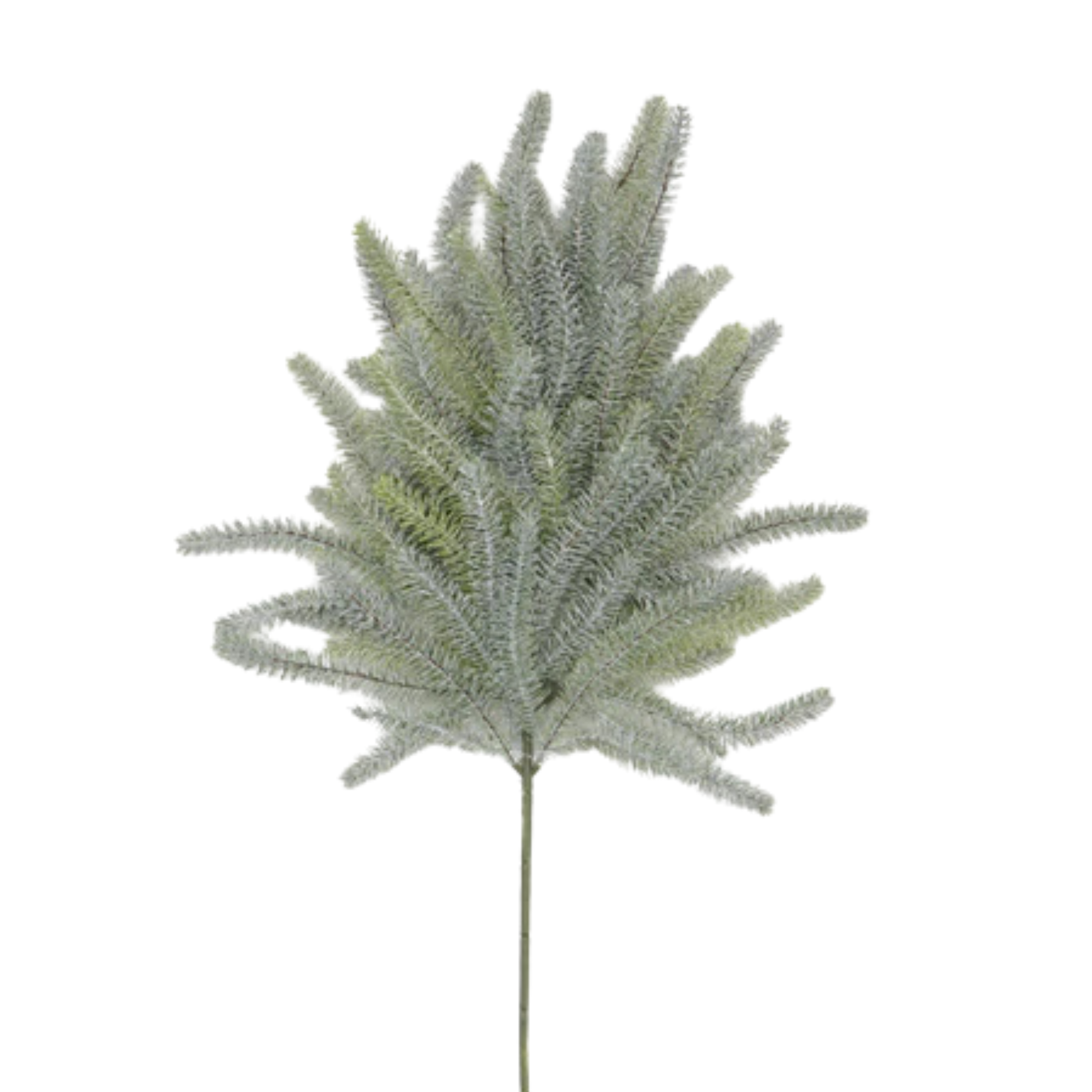 27.5 Inch Snowy Weeping Larch Pine Spray for Outdoor Winter Decor-XM13458FRGR Green Import