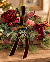 Williamsburg Burgundy Peony Christmas Centerpiece - 2194 TCT Crafts Designs & Decor