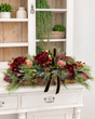 Williamsburg Burgundy Peony Christmas Centerpiece - 2194 TCT Crafts Designs & Decor