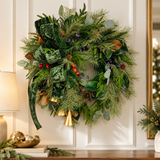 Williamsburg Bell Fruit Wreath | Grapevine Magnolia Christmas Wreath | 29"x22"-2197 TCT Crafts Designs & Decor