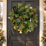 Williamsburg Bell Fruit Wreath | Grapevine Magnolia Christmas Wreath | 29"x22"-2197 TCT Crafts Designs & Decor