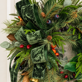 Williamsburg Bell Fruit Wreath | Grapevine Magnolia Christmas Wreath | 29"x22"-2197 TCT Crafts Designs & Decor