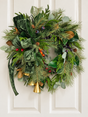 Williamsburg Bell Fruit Wreath | Grapevine Magnolia Christmas Wreath | 29"x22"-2197 TCT Crafts Designs & Decor
