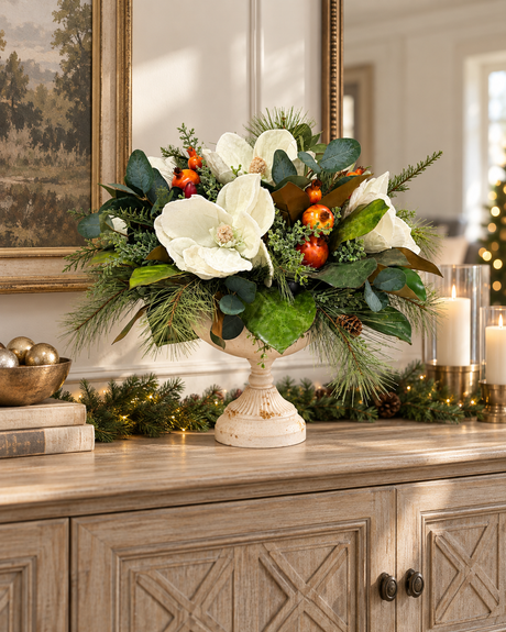 Williamsburg Magnolia Fruit Christmas Arrangement TCT Crafts