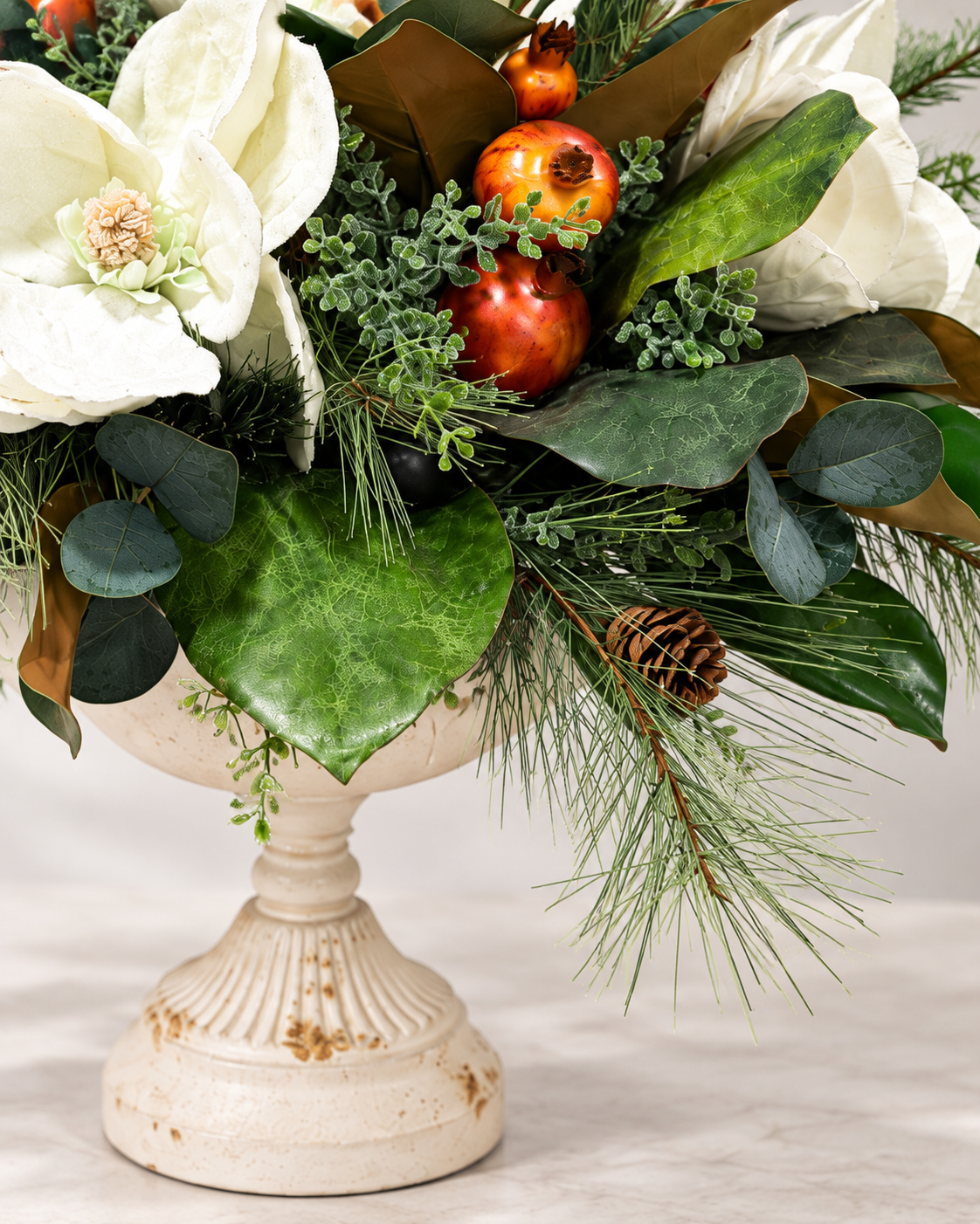 Williamsburg Magnolia Fruit Christmas Arrangement TCT Crafts