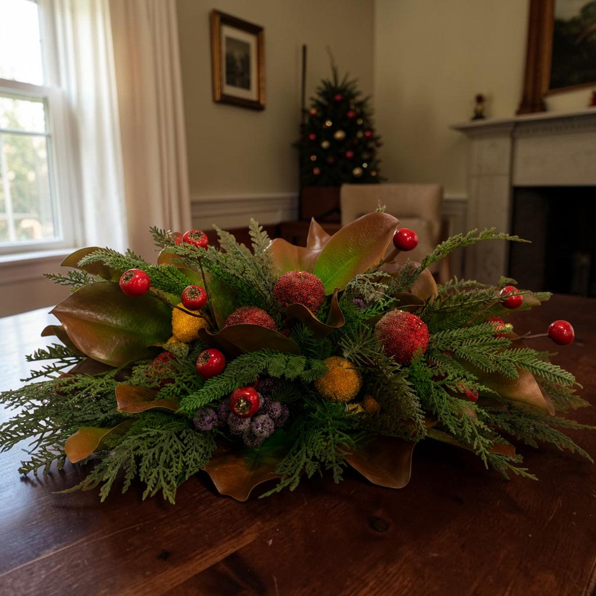 Williamsburg Holiday Centerpiece 22 Inch Arrangement TCT Crafts