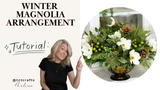 Digital Download: Winter Magnolia Arrangement | PDF + Video Link | DIY Craft Tutorial TCT Crafts