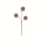 21'' Wooden Daisy Spray - Rustic Floral Stems in Yellow or Pink