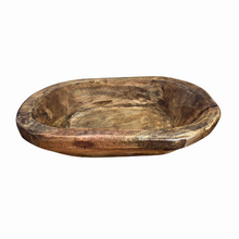 Load image into Gallery viewer, Handmade Wood Dough Bowl - Unique Stained Wooden Bowl - Approximately 10&quot; for Rustic Decor and Serving