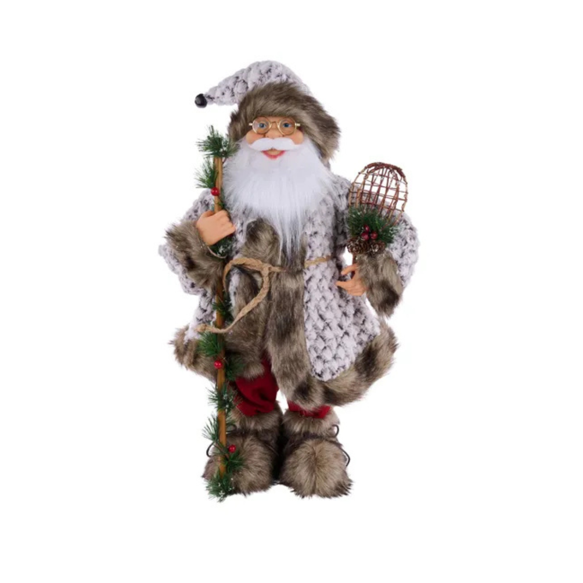 Woodland Standing Santa 24 Inch Christmas Decor-XN3711 Craig Bachman