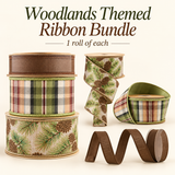 Designer Woodlands Themed Ribbon Bundle-CRB103 TCT Crafts Designs & Decor