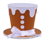 6.25" Gingerbread Glitter Top Hat Accent-XC726688 Craig Bachman