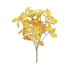20.5" Yellow Elm Leaf Spray for Fall Floral Arrangements-FL7567-Y Select Artificials