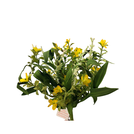 Blue or Yellow Wildflower Filler Bush 12 Inch Faux Floral Stem-28000BH Sullivans