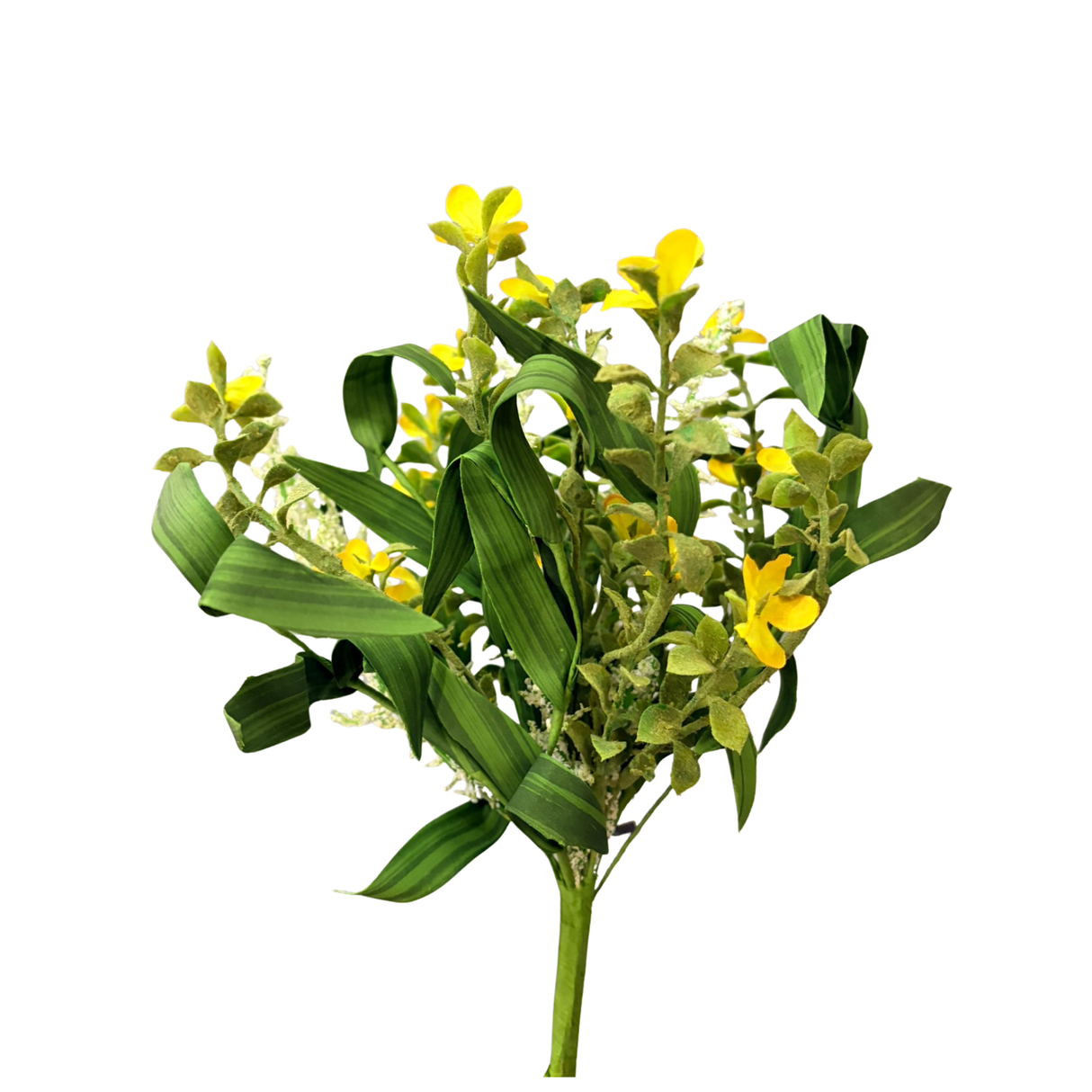 Blue or Yellow Wildflower Filler Bush 12 Inch Faux Floral Stem-28000BH Sullivans