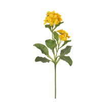 Load image into Gallery viewer, 24&quot; Artificial Yellow Primrose Spray | Lifelike Faux Floral Stem for Arrangements