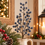 Iced Dark Blue Berry Spray 26"-F4506751 RAZ Imports