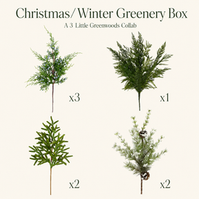Christmas/Winter Greenery Box — 3 Little Greenwoods Collaboration-AFF-A-2608B TCT Crafts Designs & Decor